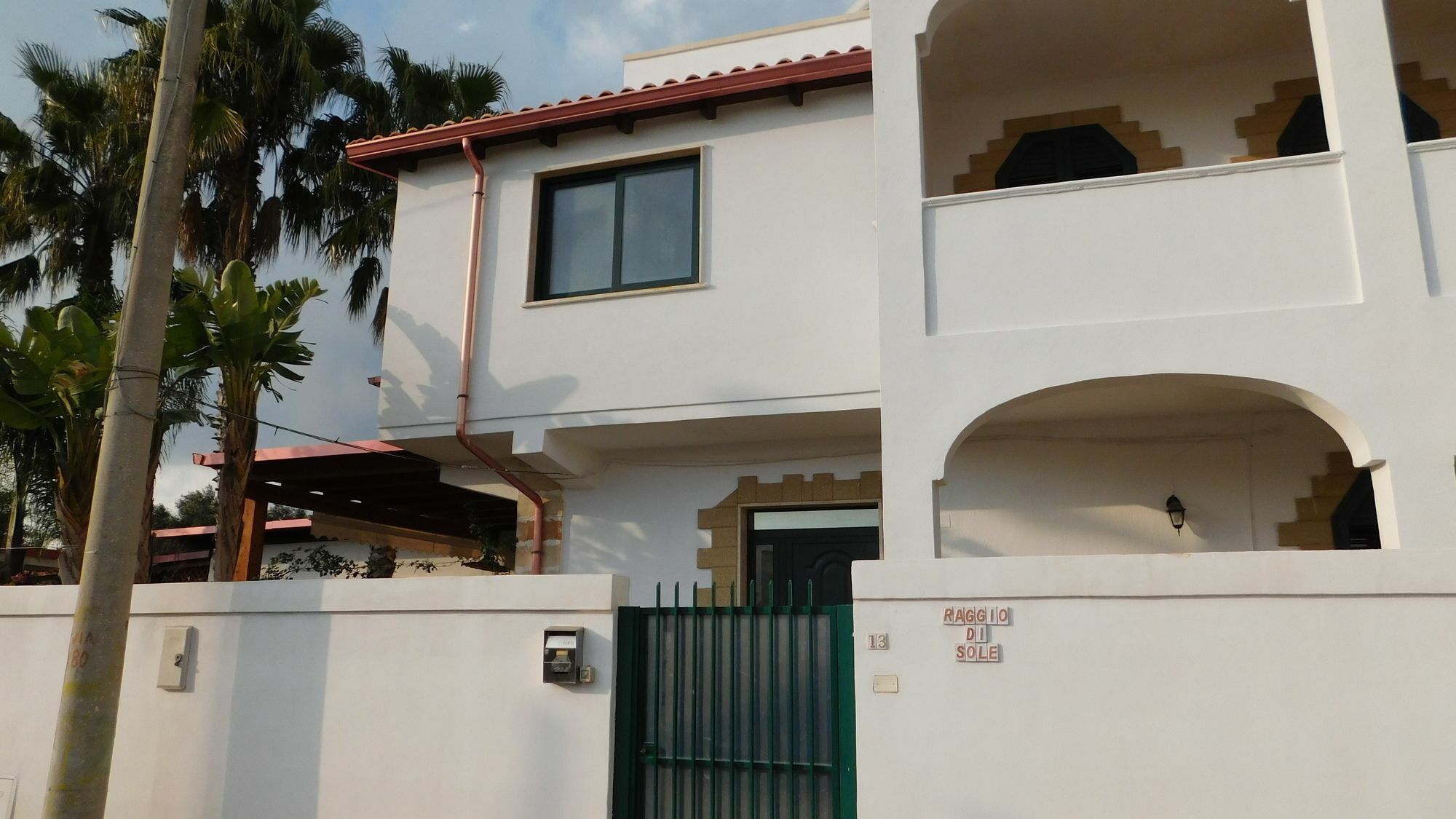 بورتو سيساريو Villa Raggio Di Sole Parcheggio Privato المظهر الخارجي الصورة